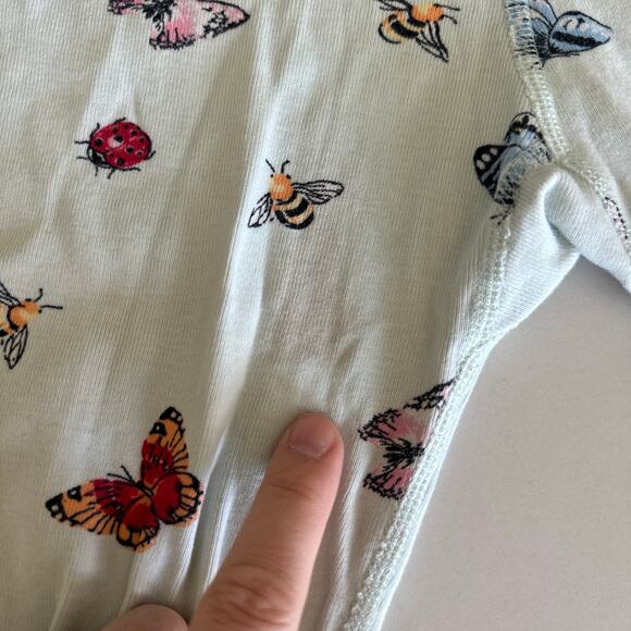 Hanna Andersson Butterfly Print Long John Pajama Pants - Size 10 - Picture 5 of 5